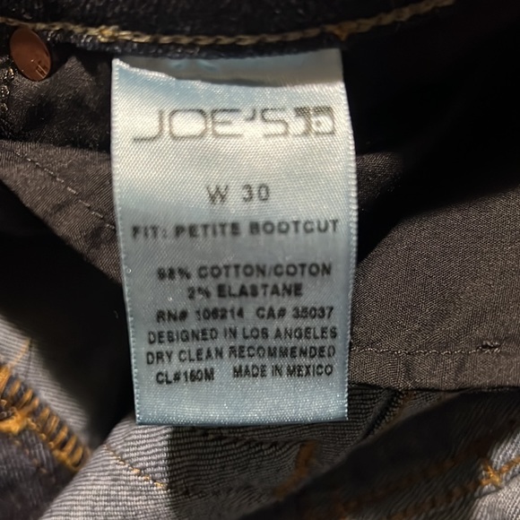 NWOT JOE’s Jeans Bridget Size 30 Petite Bootcut. - Picture 4 of 9